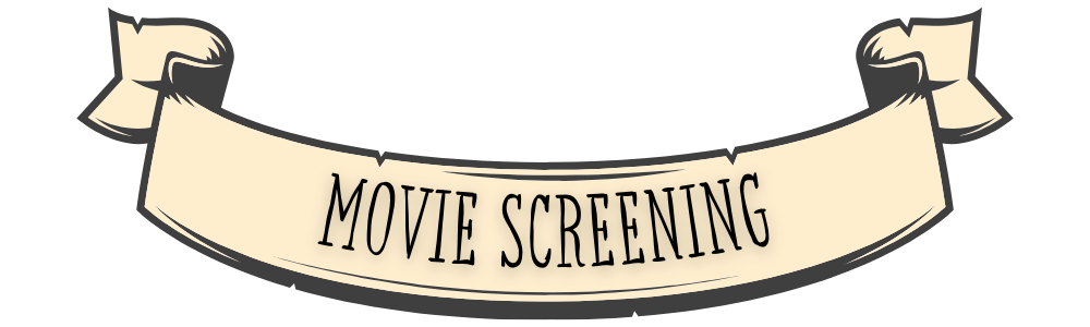 Banner that says movie screening
