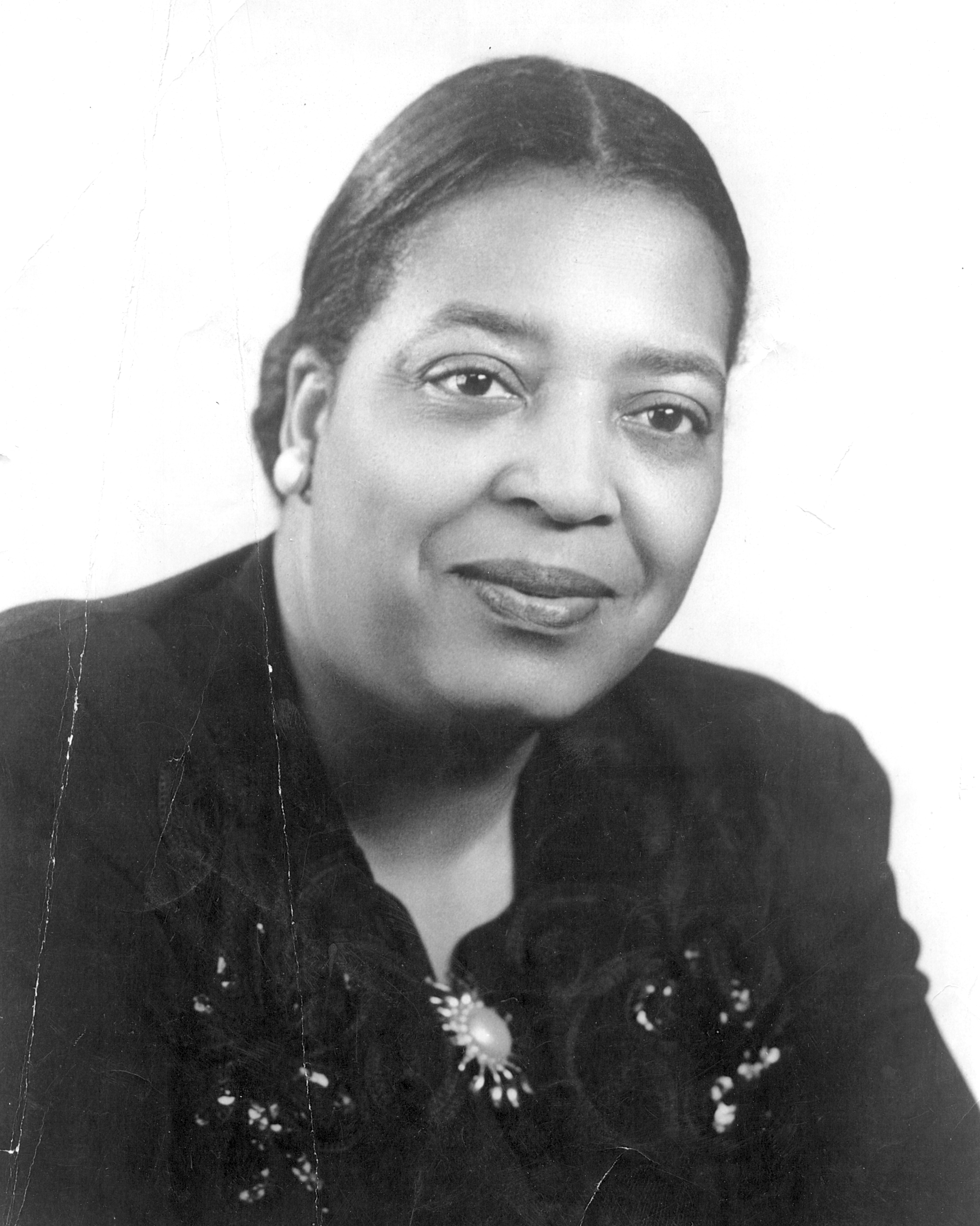 A black and white photograph of Ruby Berkeley Goodwin.