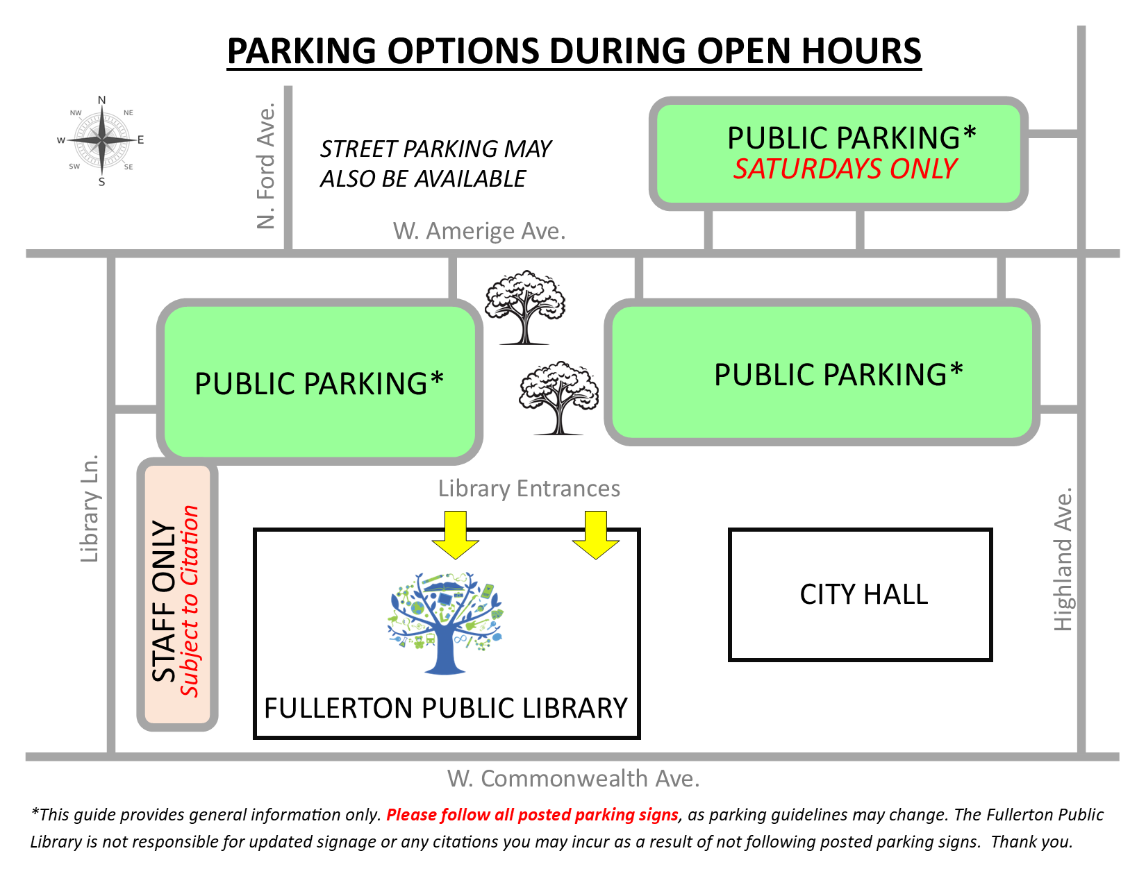 Parking Options (displays a map)